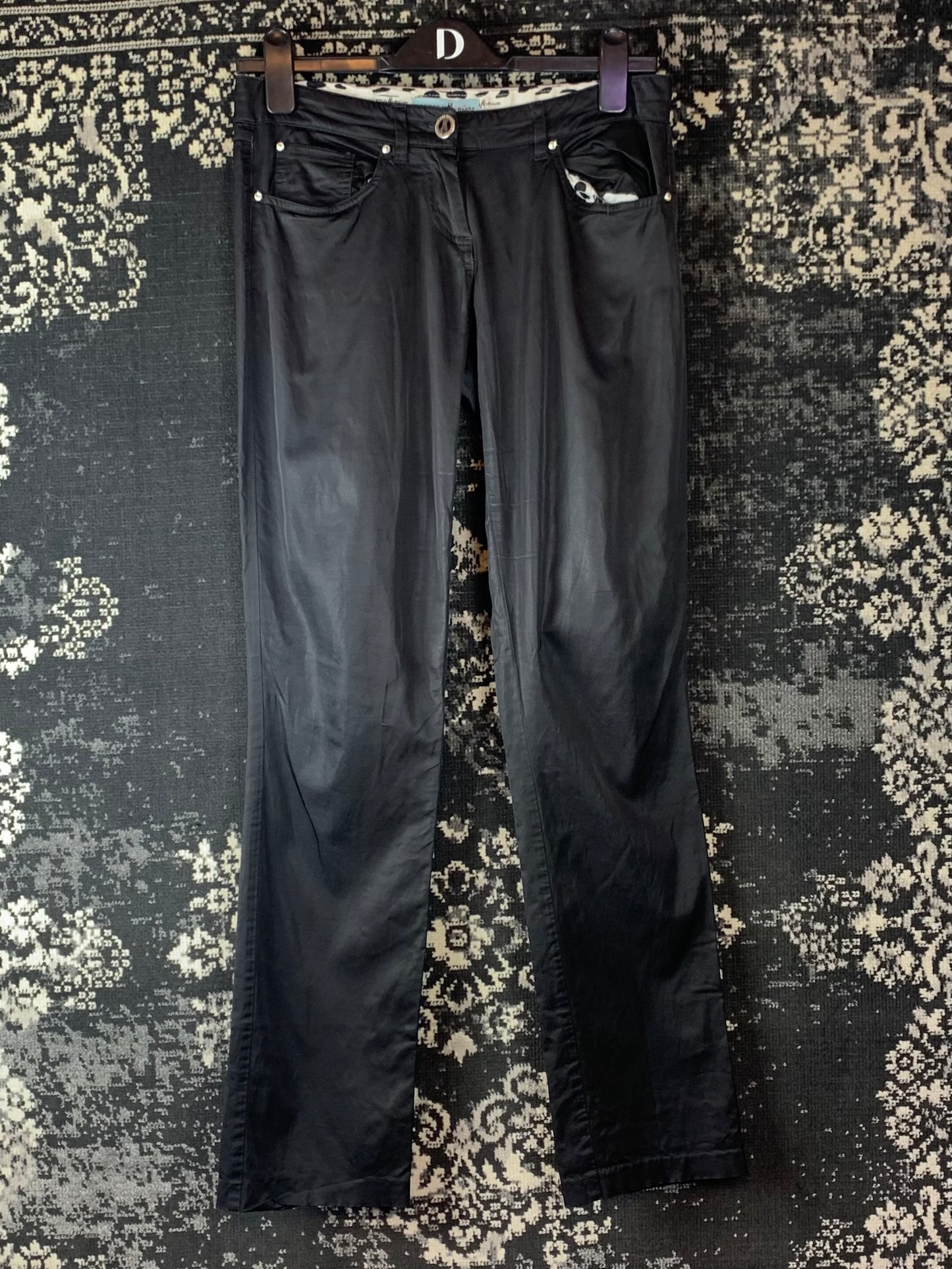 Y2K Women's Vintage Guess Black Low Rise Pants