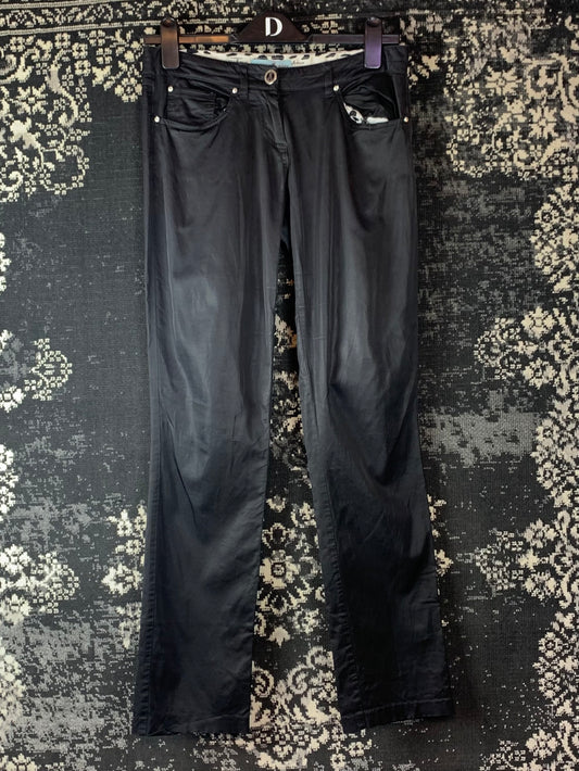 Y2K Women's Vintage Guess Black Low Rise Pants