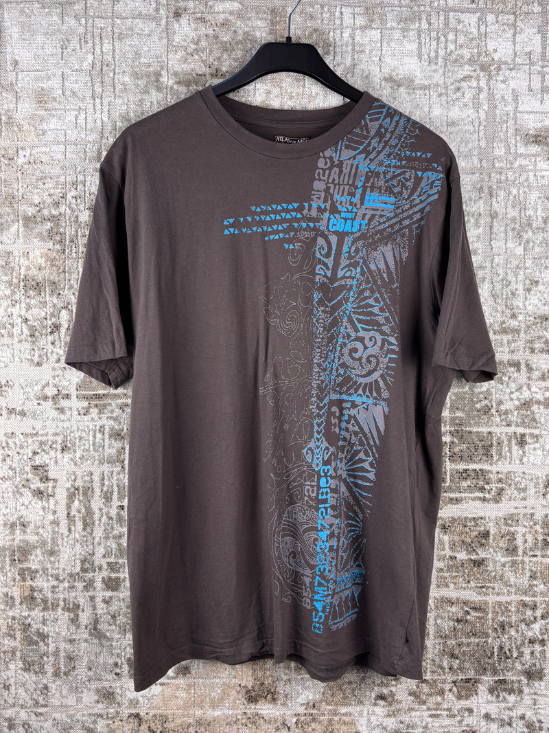 Men's Y2K Brown Graphic T-shirt