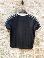 Kappa Pinstripe V-Neck Football Tee