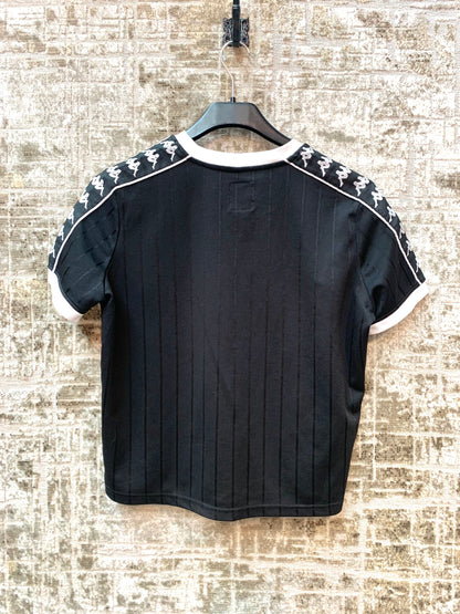 Kappa Pinstripe V-Neck Football Tee