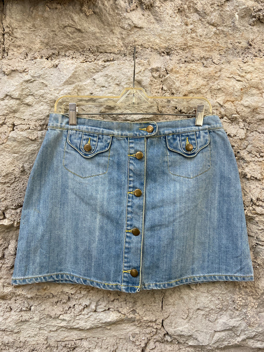 Denim Mini Skirt