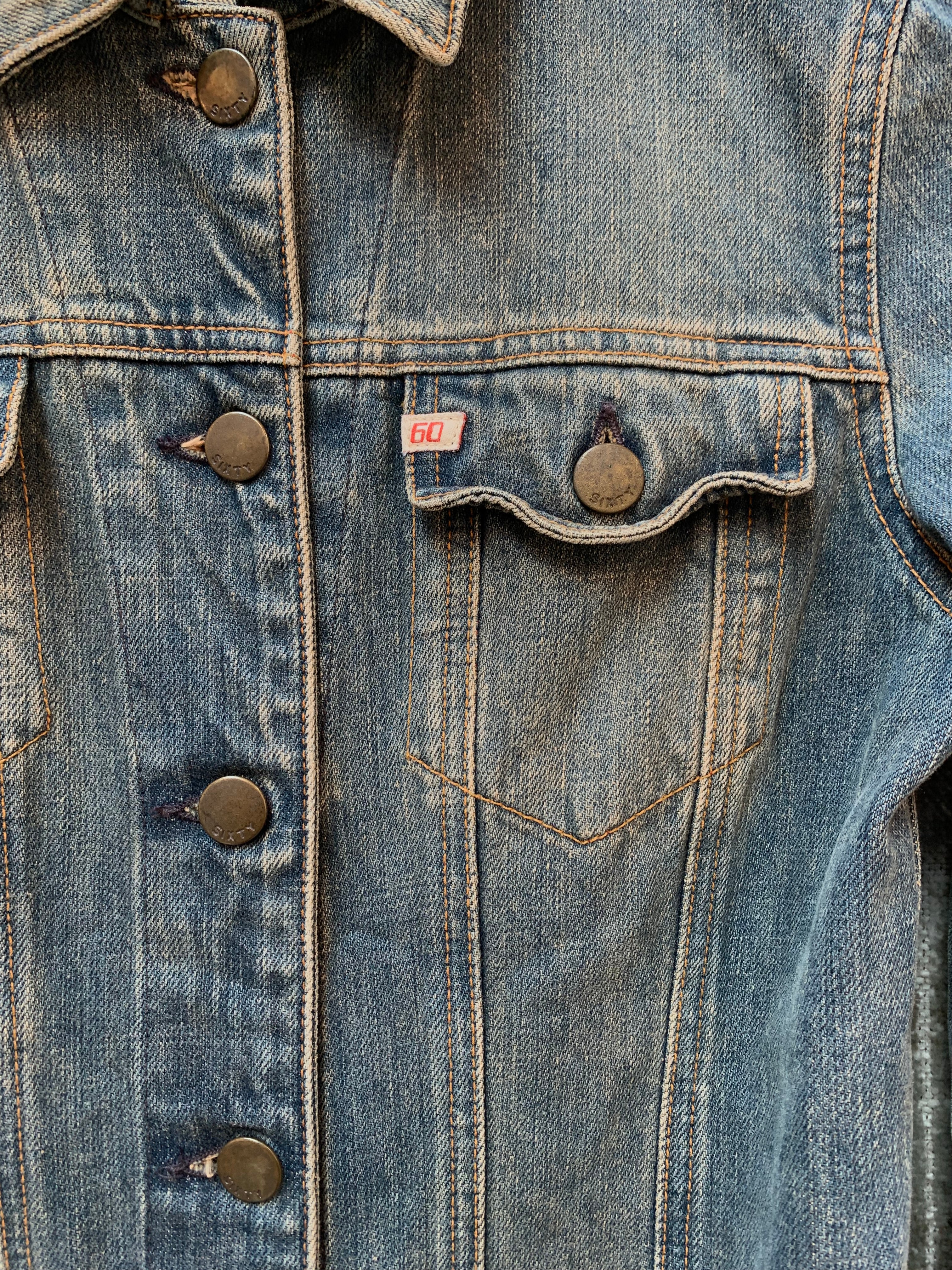 Miss Sixty Y2K Belted Denim Coat Dress