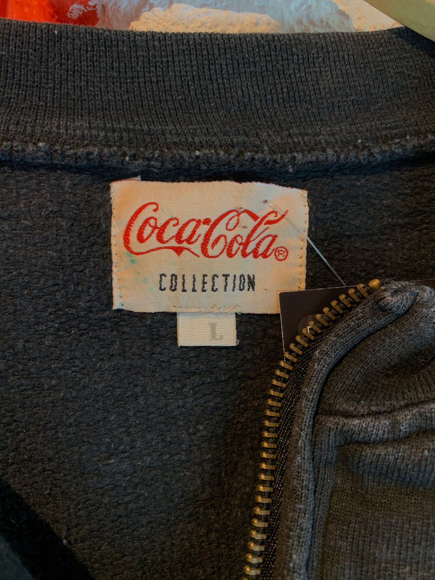 Coca Cola Zip-Up Sweater