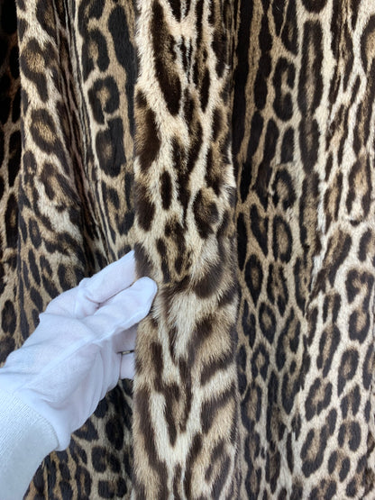 Vintage Spotted Exotic 1940s Fur Coat