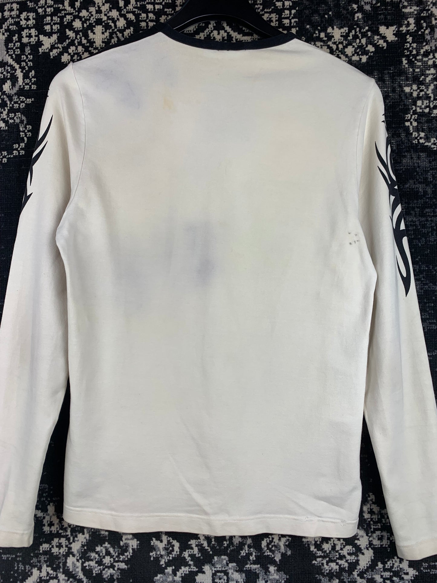 Y2K Tribal Graphic Long Sleeve Shirt