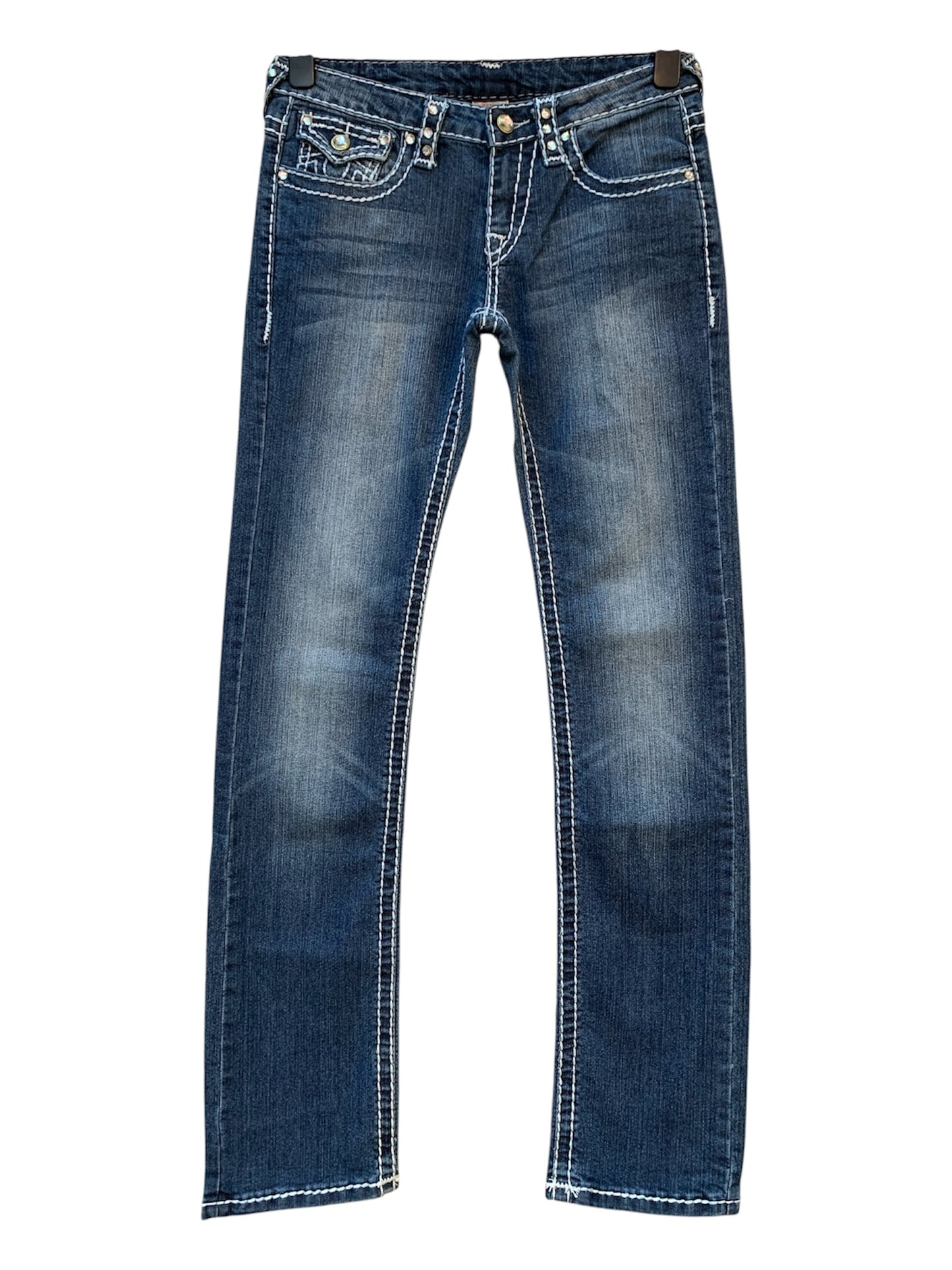 True Religion Joey Super T Rhinestone Jeans