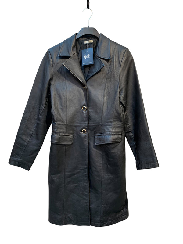 Clockhouse Leather Longline Coat