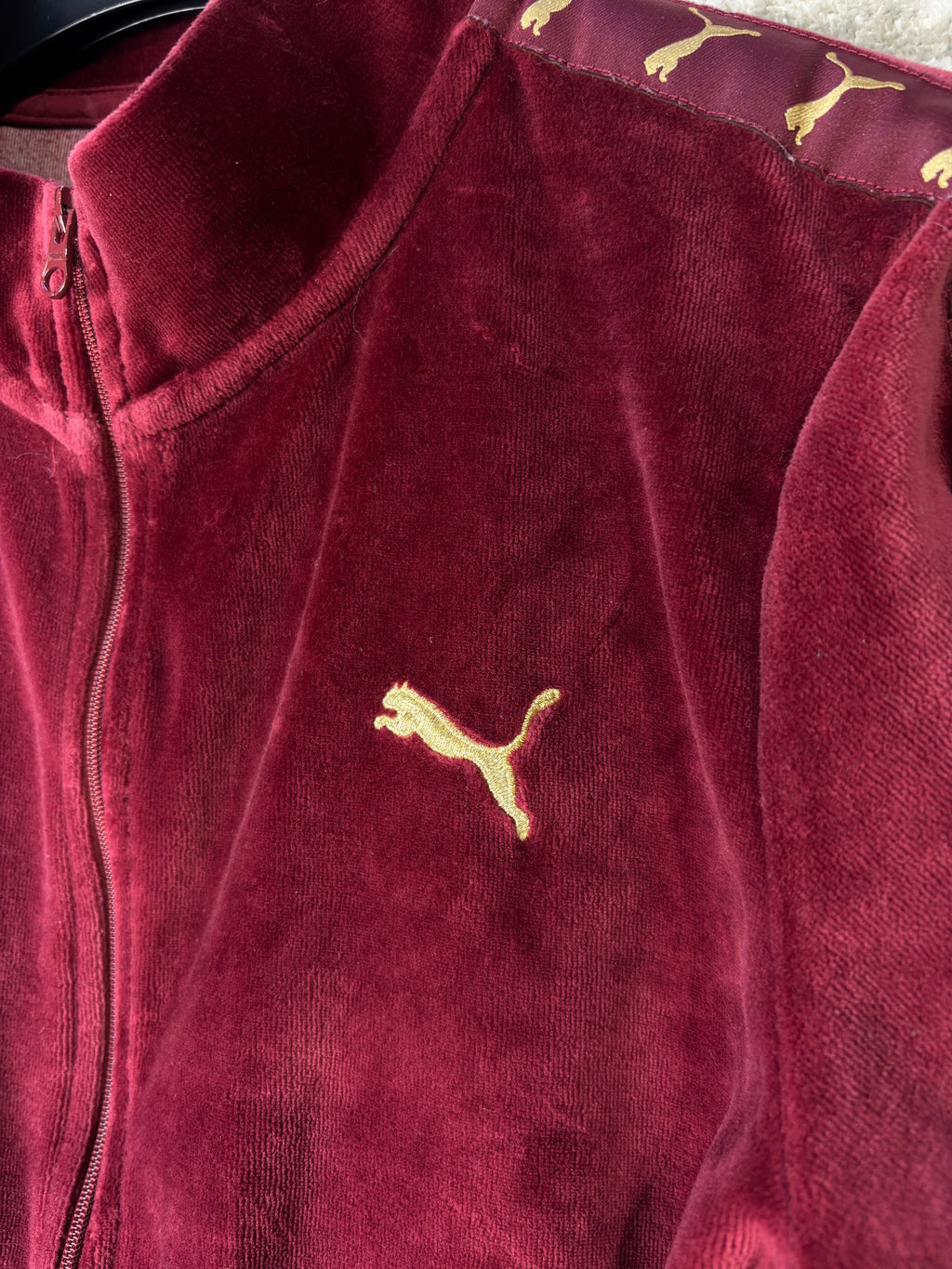Puma Velour Zip Track Jacket