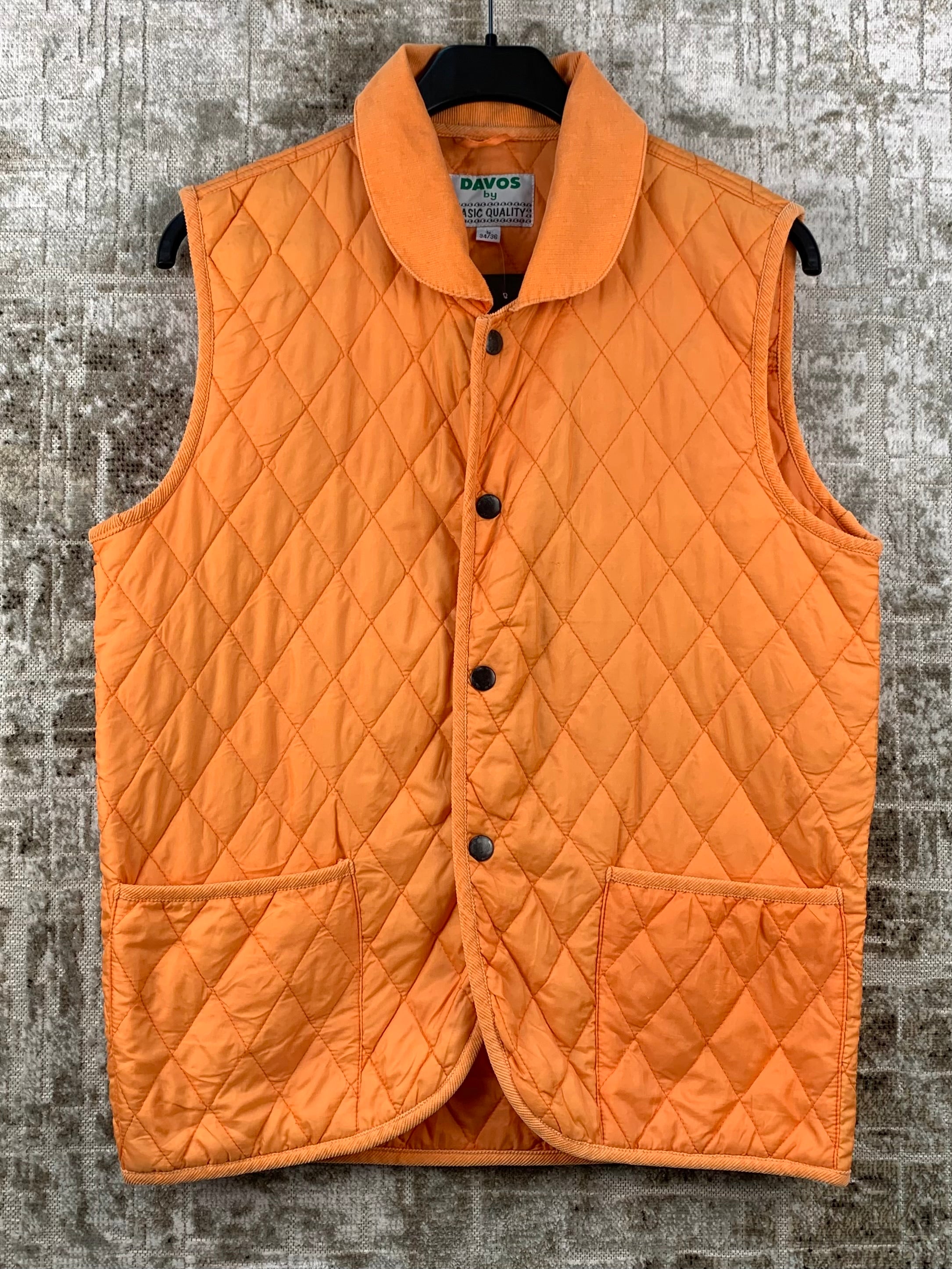 Vintage Orange Quilted Vest