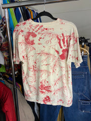 Vintage Macabre White Blood Short Sleeve Shirt All Over Print S Mens