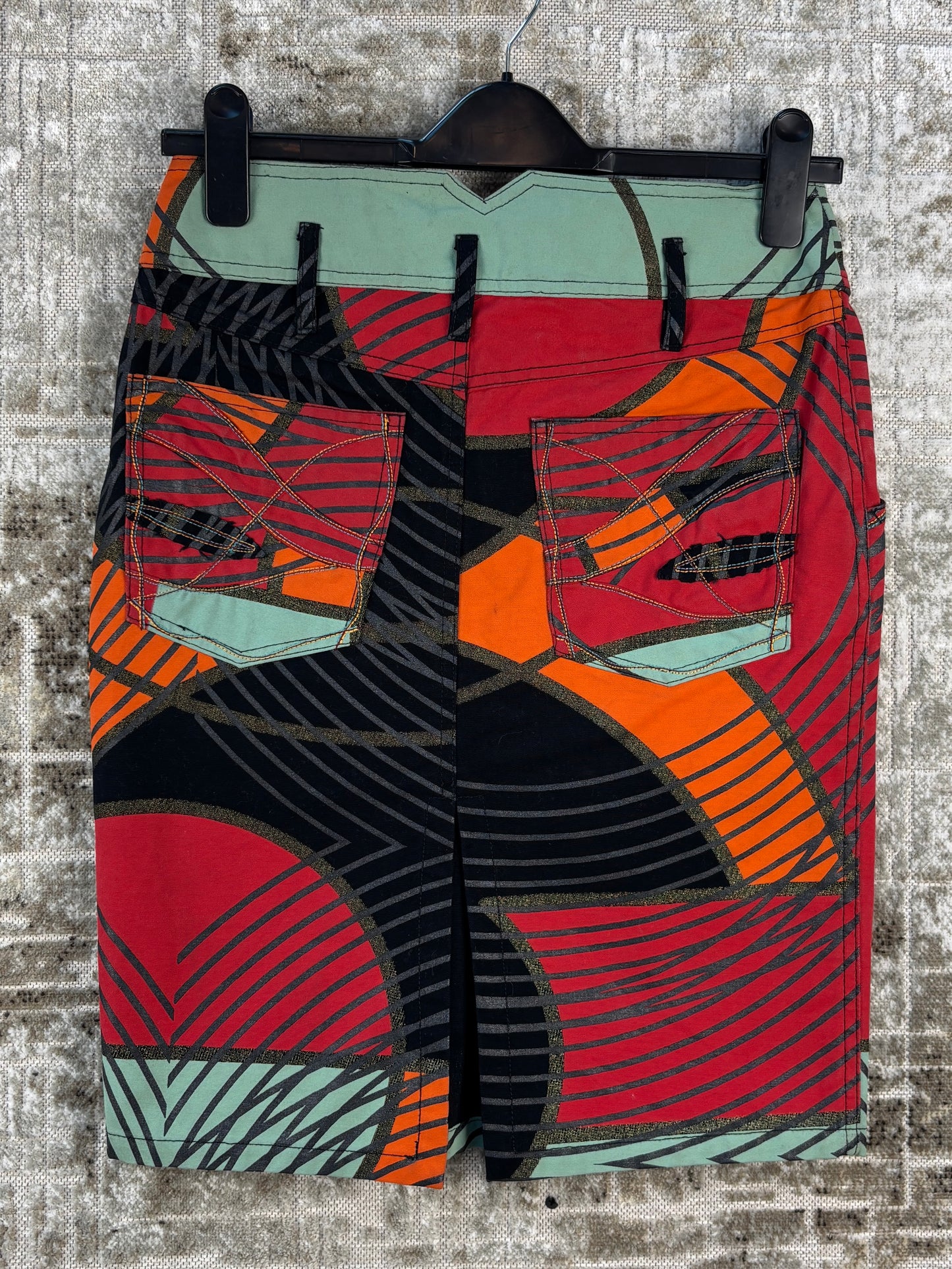 Womens Vintage Custo Barcelona Graphic Skirt