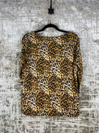 Womens Y2K Martinelli Leopard Print Long Sleeve Top