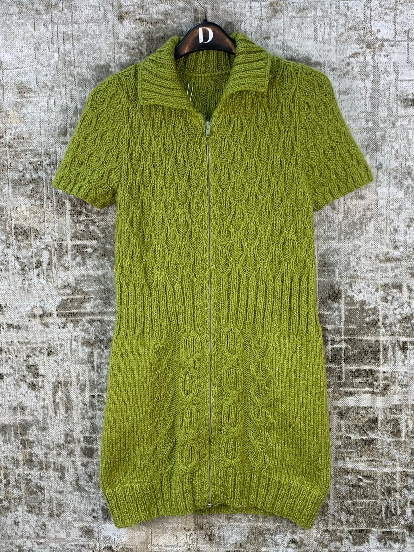 Womens Y2K Green Knit Dress