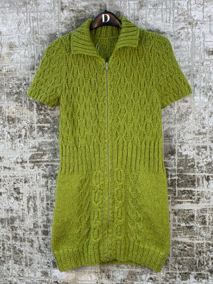 Womens Y2K Green Knit Dress