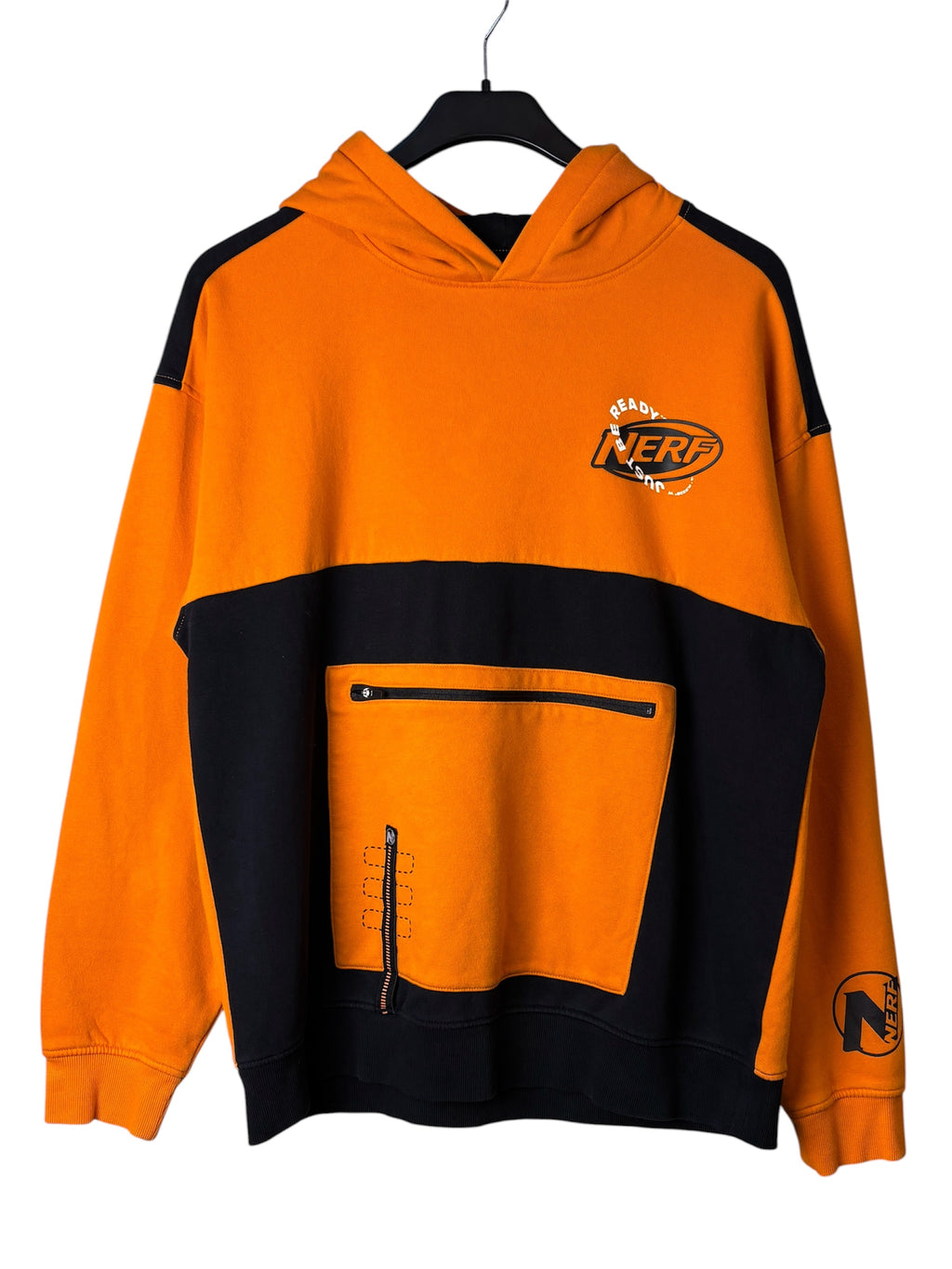 Nerf Colour-Block Zip-Pocket Hoodie