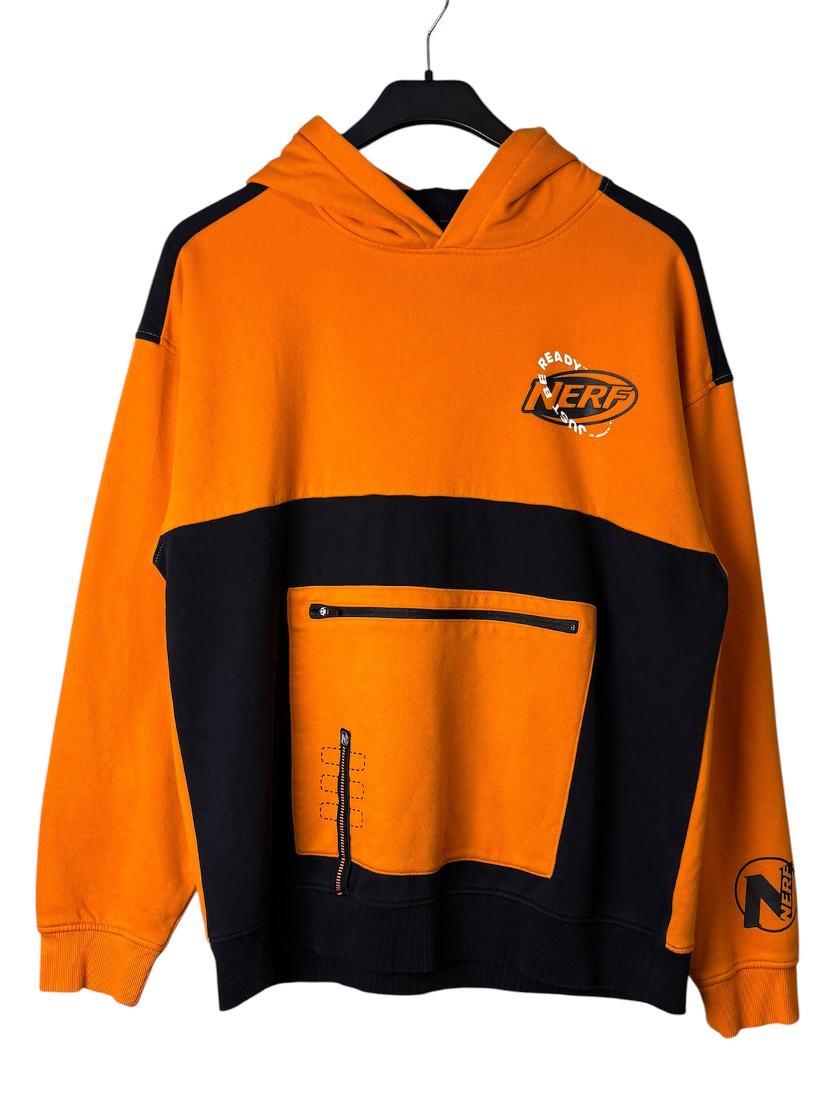 Nerf Colour-Block Zip-Pocket Hoodie