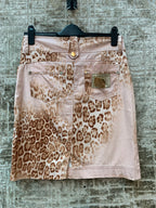 Anna Mora Leopard Print Pencil Skirt