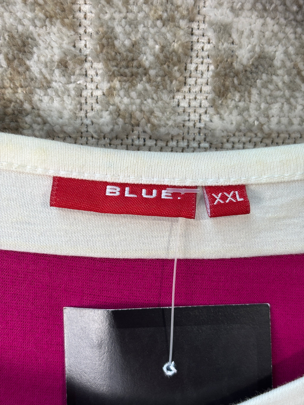 Blue. Y2K "PLAY" Rhinestone Long Sleeve Top