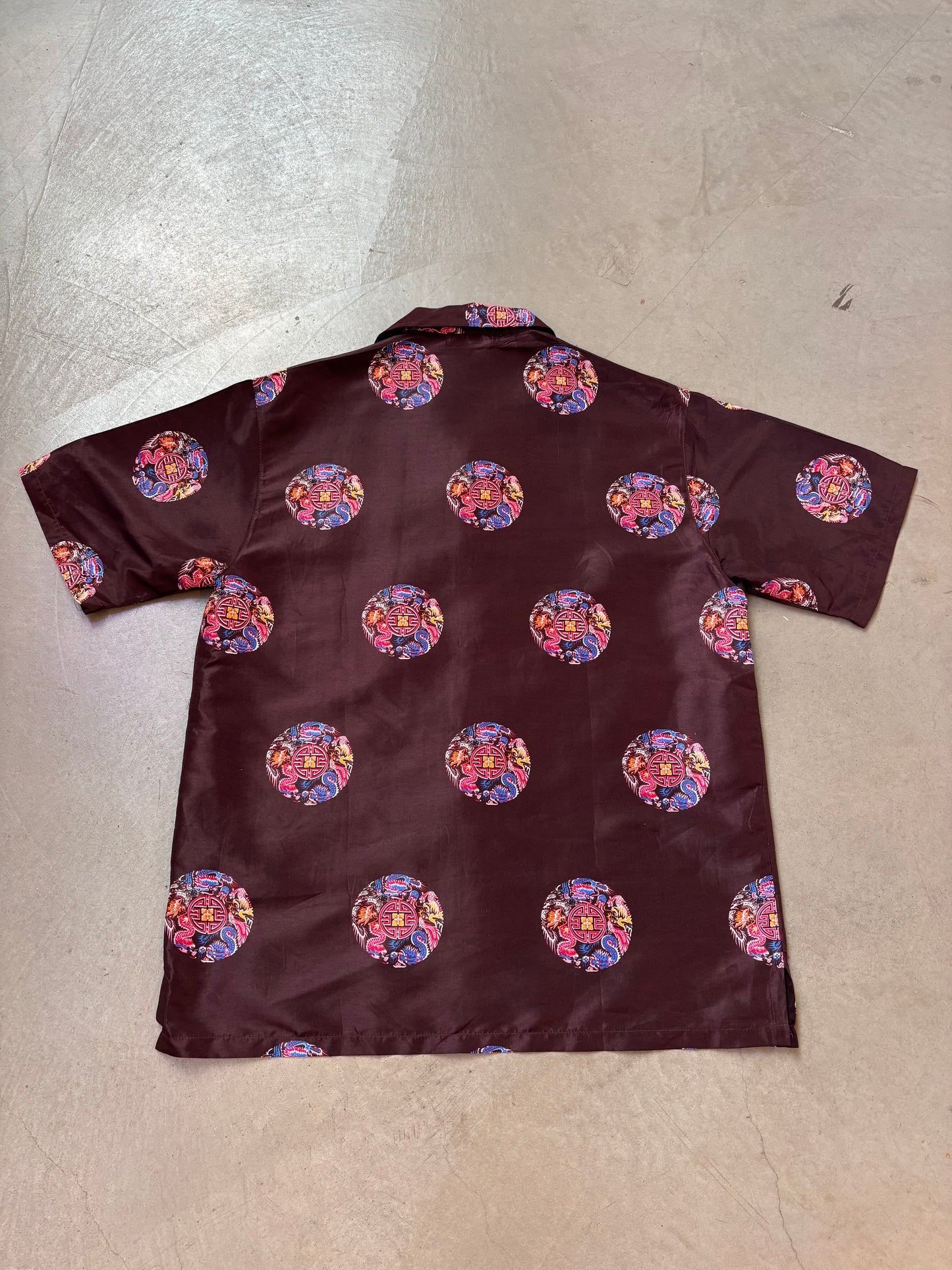 Vintage Bian Bian Hong Maroon Button Up Shirt