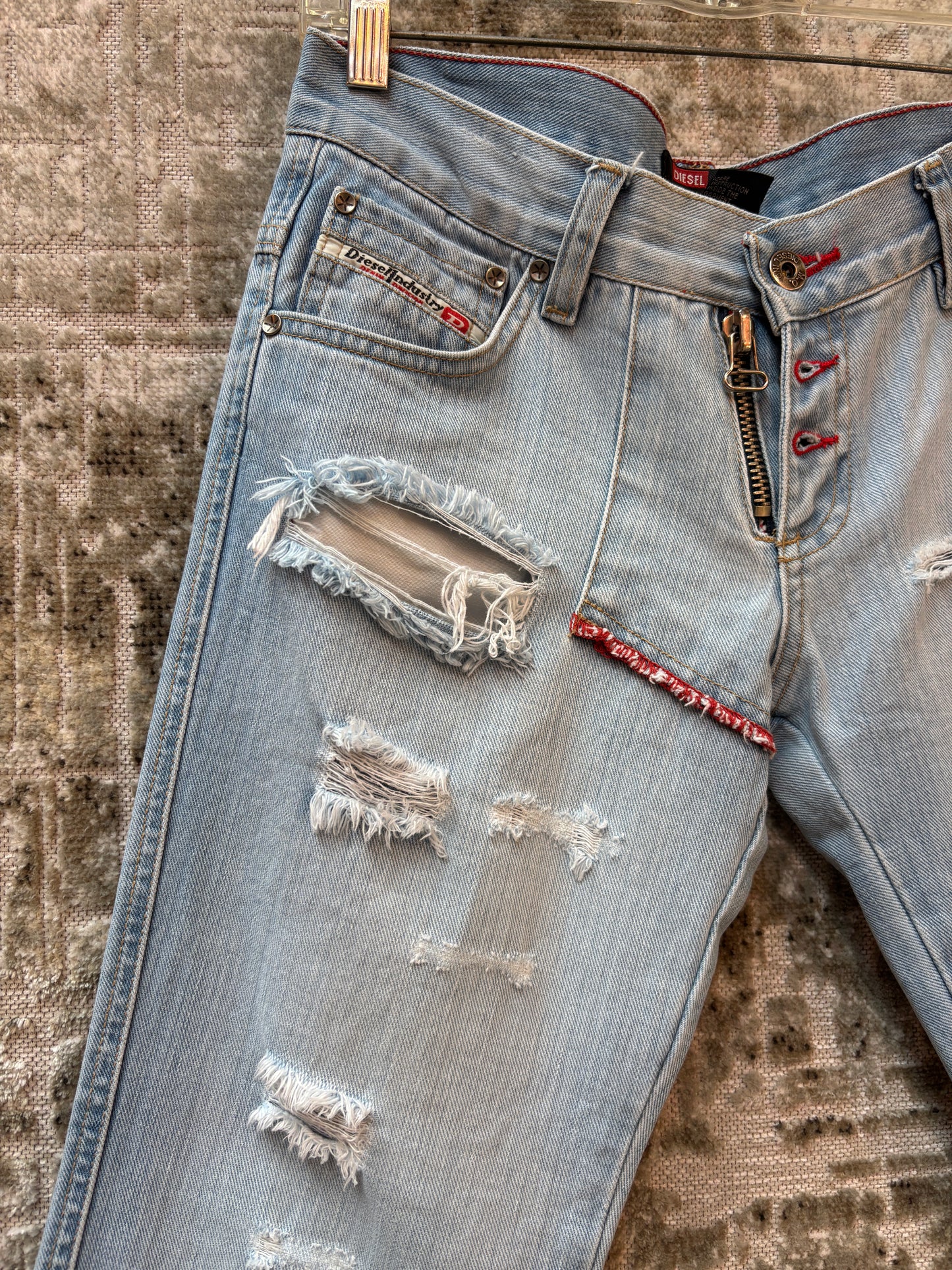 Diesel Distressed Bootcut Jeans