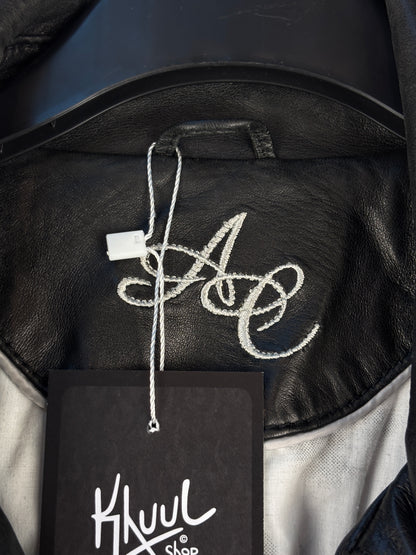 Women's Vintage Black Genuine Leather Coat