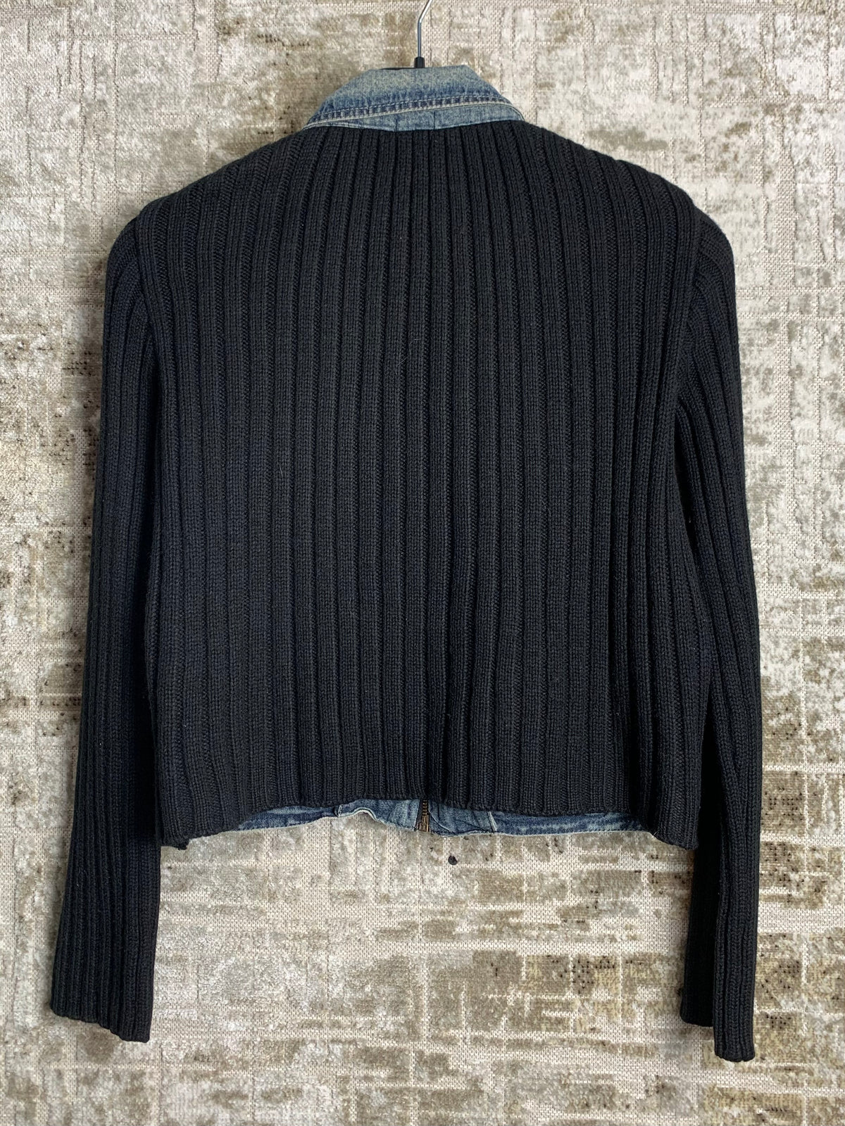 Camaieu Denim & Knit Zip Jacket