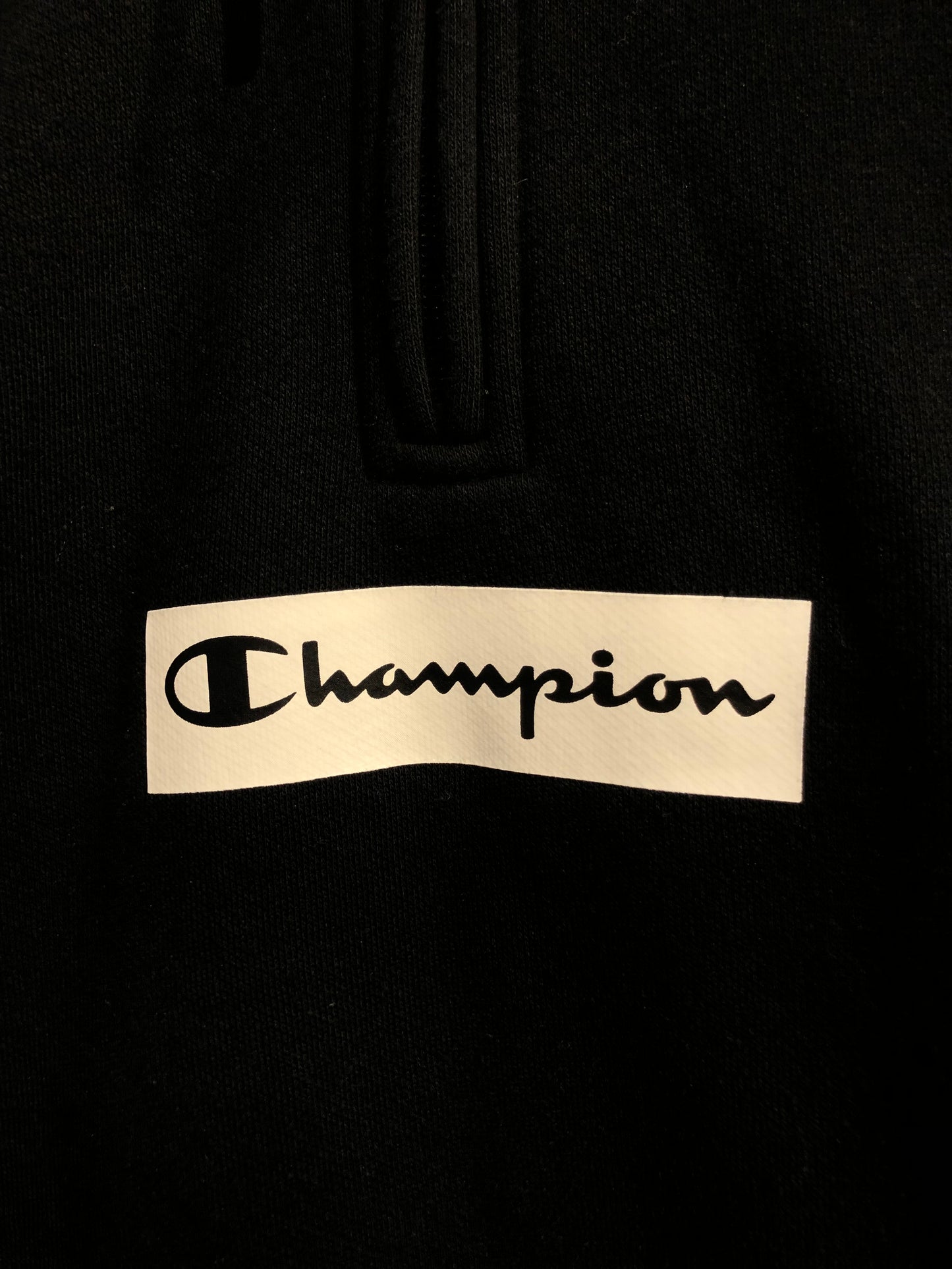 Champion Black Half-Zip Hoodie