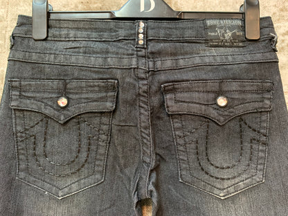 True Religion Rhinestone Straight Jeans