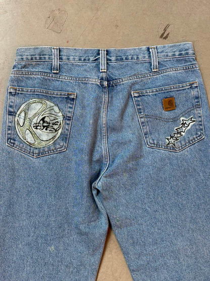Custom Hand-Painted Carhartt Jeans by Hugo