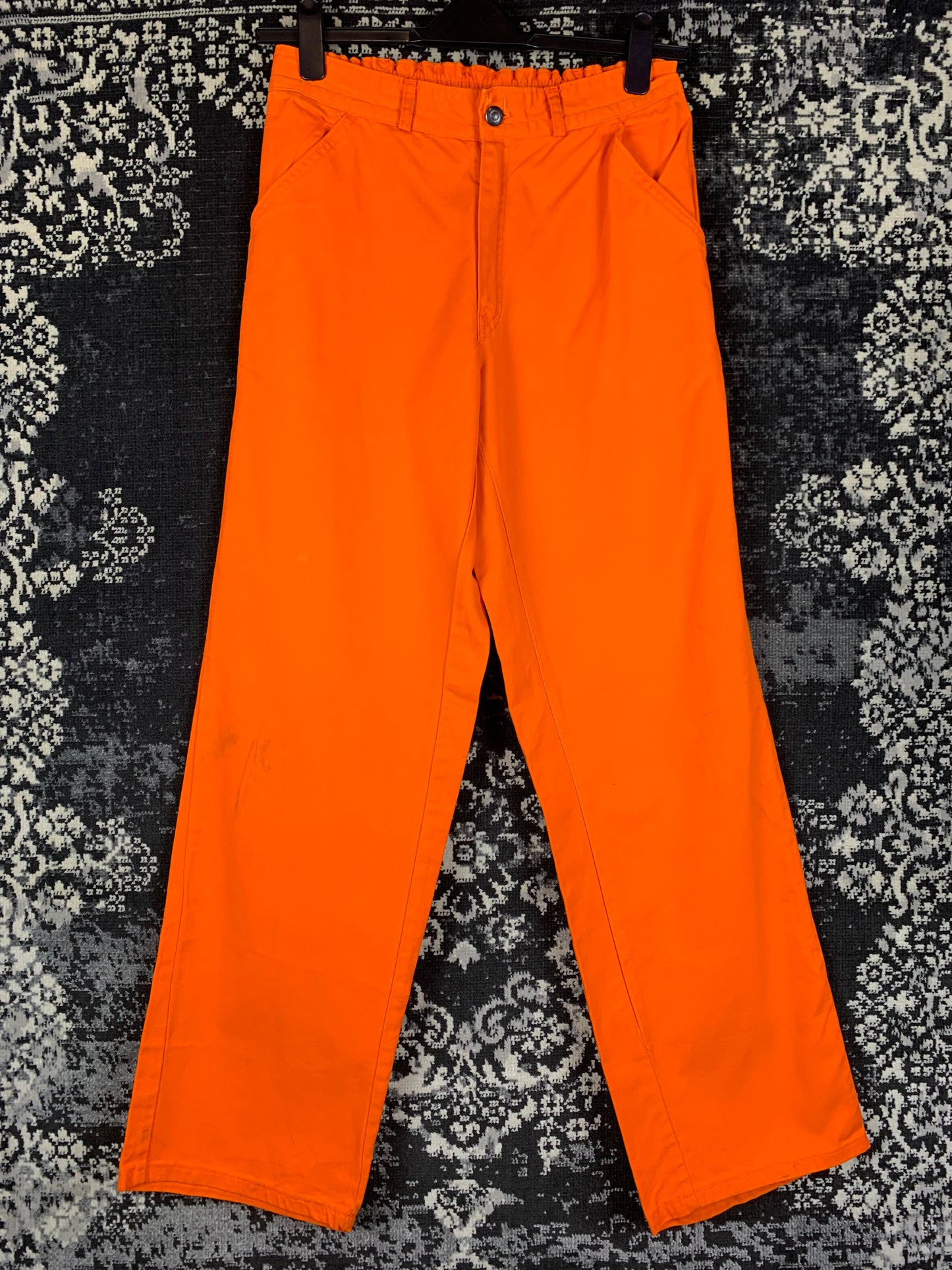 Mens Vintage Orange Workwear Pants