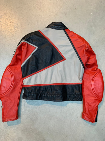 Unisex Erbo Vintage Leather Biker Jacket