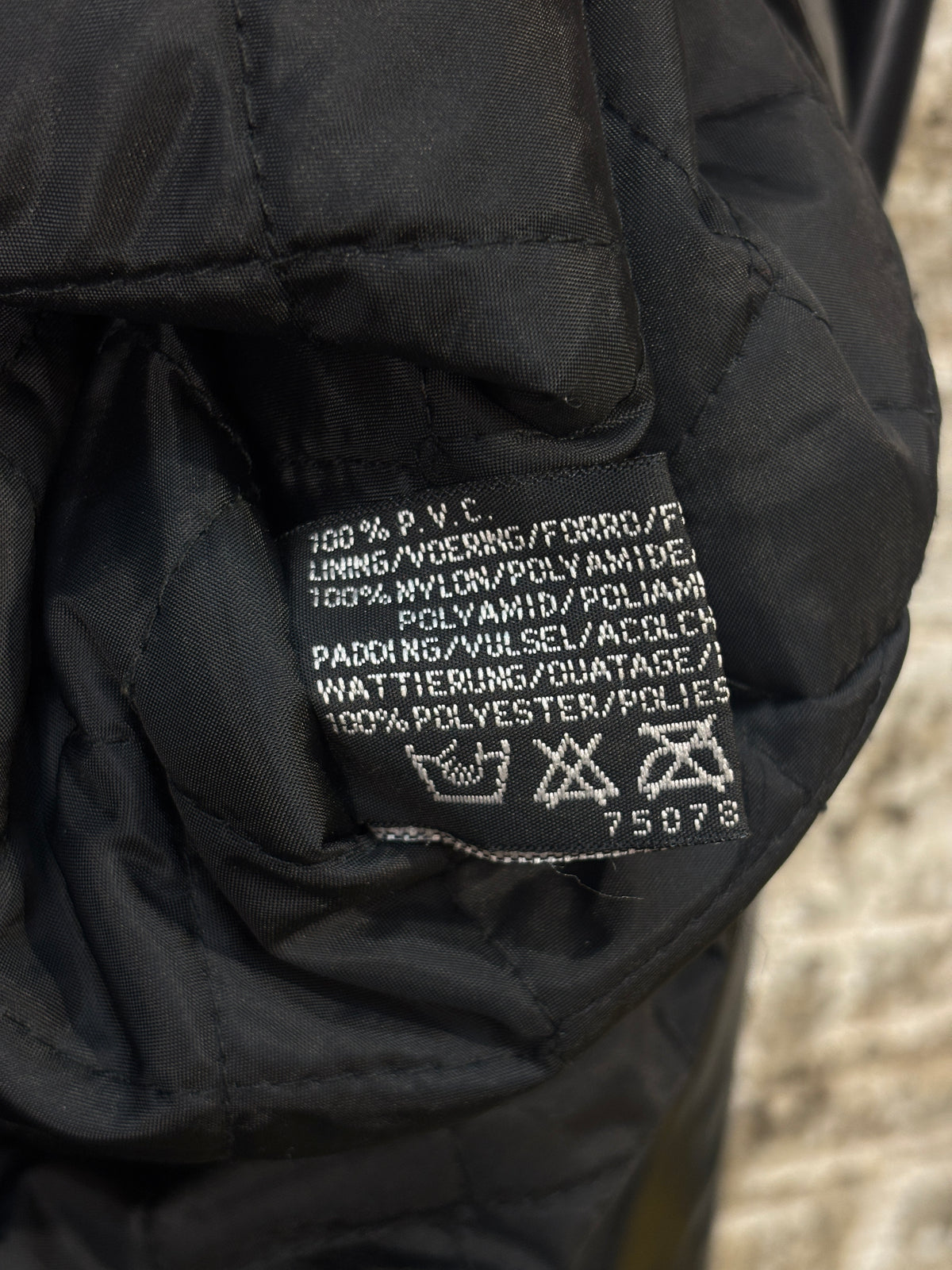 Clock House Glossy PVC Zip-Up Jacket