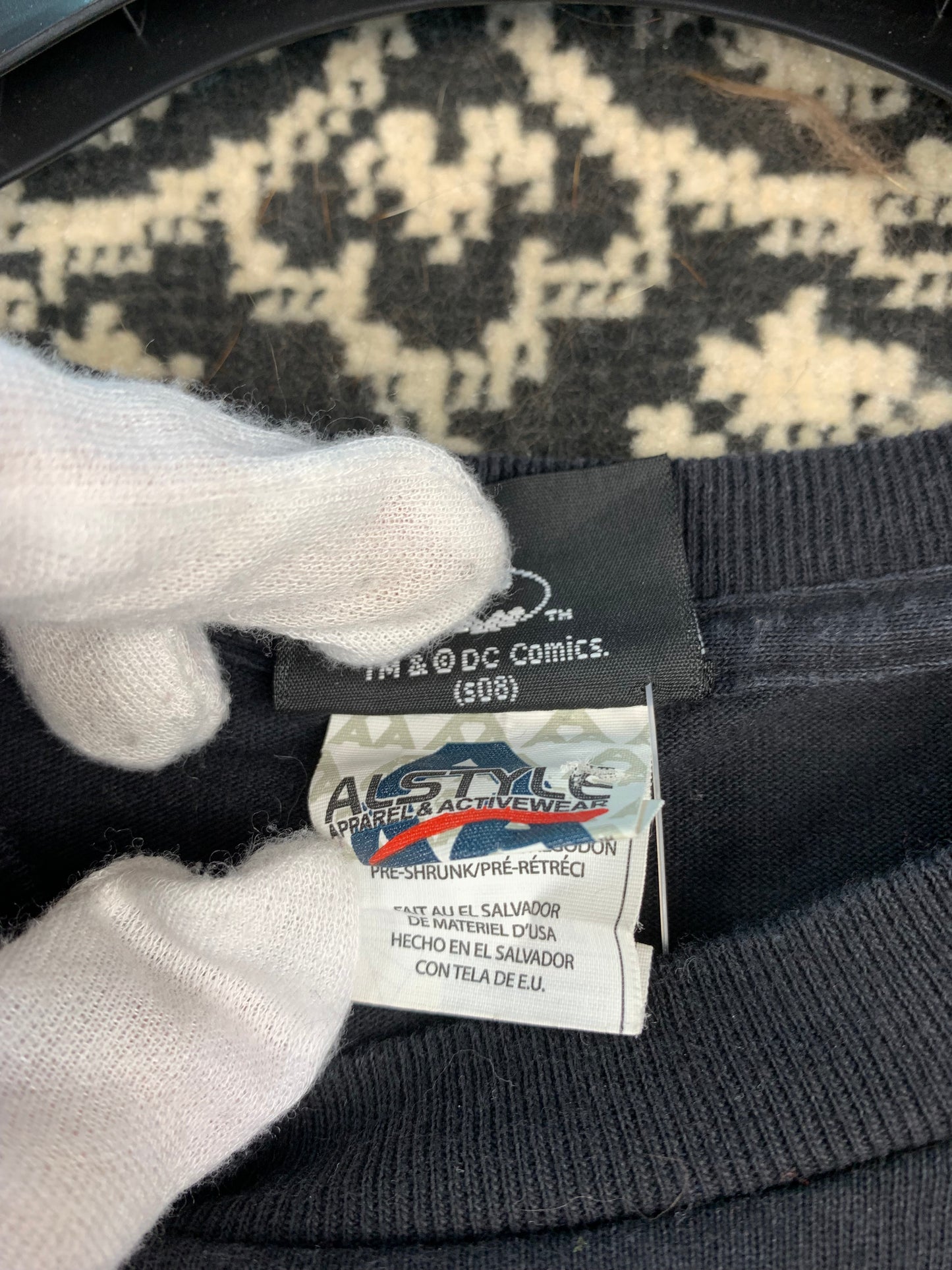 Men's Vintage The Dark Knight Joker Graphic Black T-Shirt