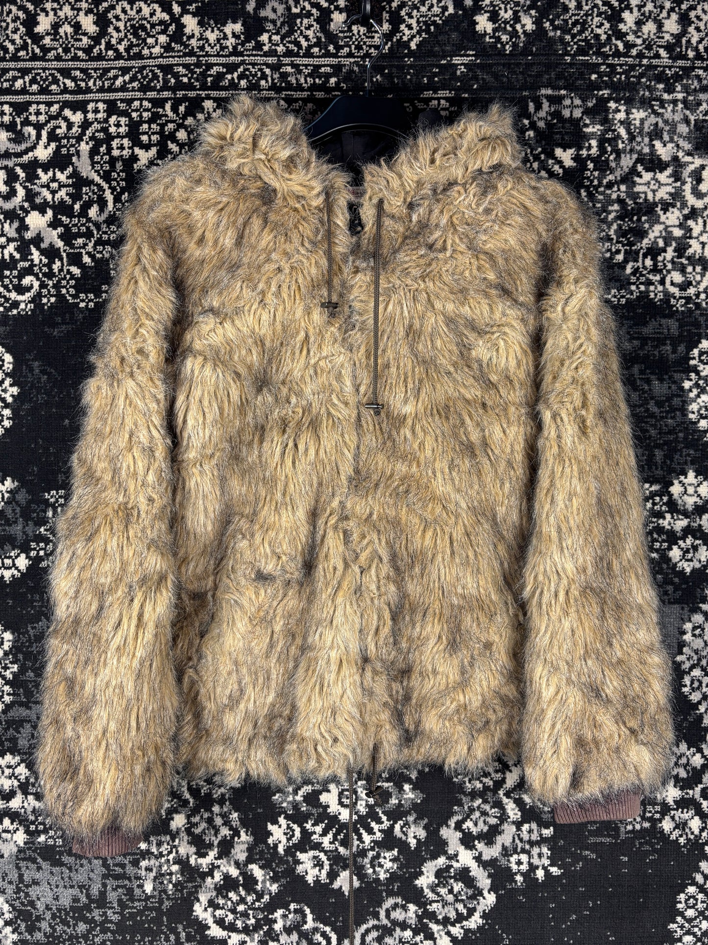 Women's Y2K Faux Fur Hooded Jacket