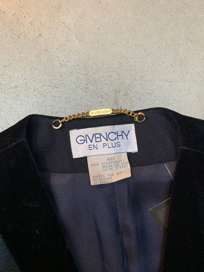 Vintage Women's Givenchy En Plus Plaid Wool Blazer