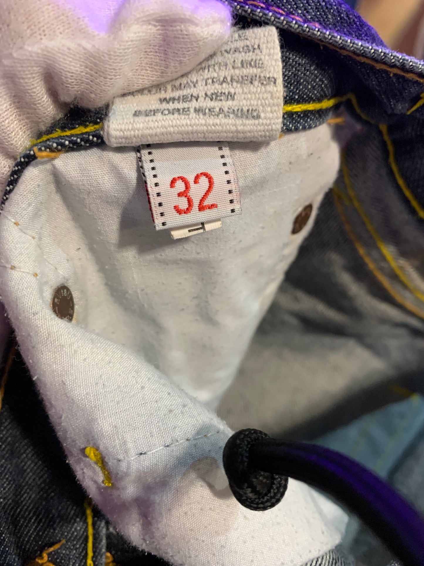 Vintage Embroidered Evisu Denim Jeans