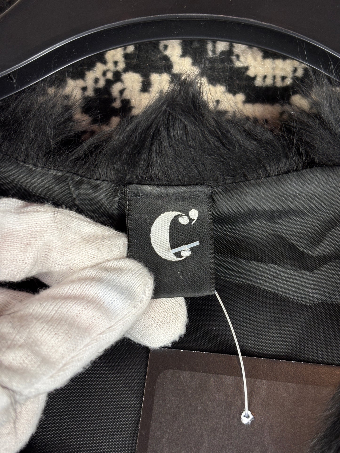 Women's Y2K Black Genuine Rabbit Fur Vest