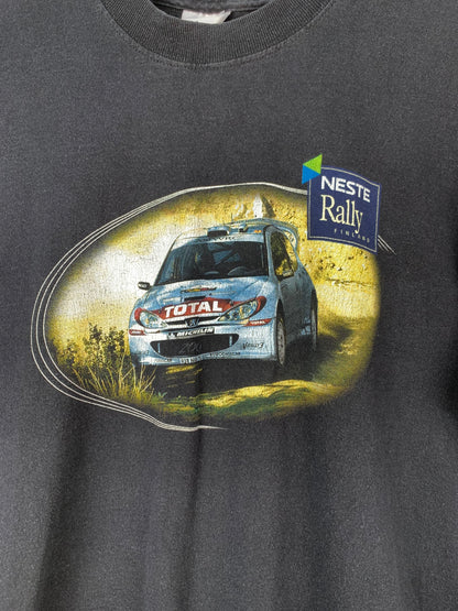 Mens Vintage Neste Rally Finland Sport Graphic T Shirt