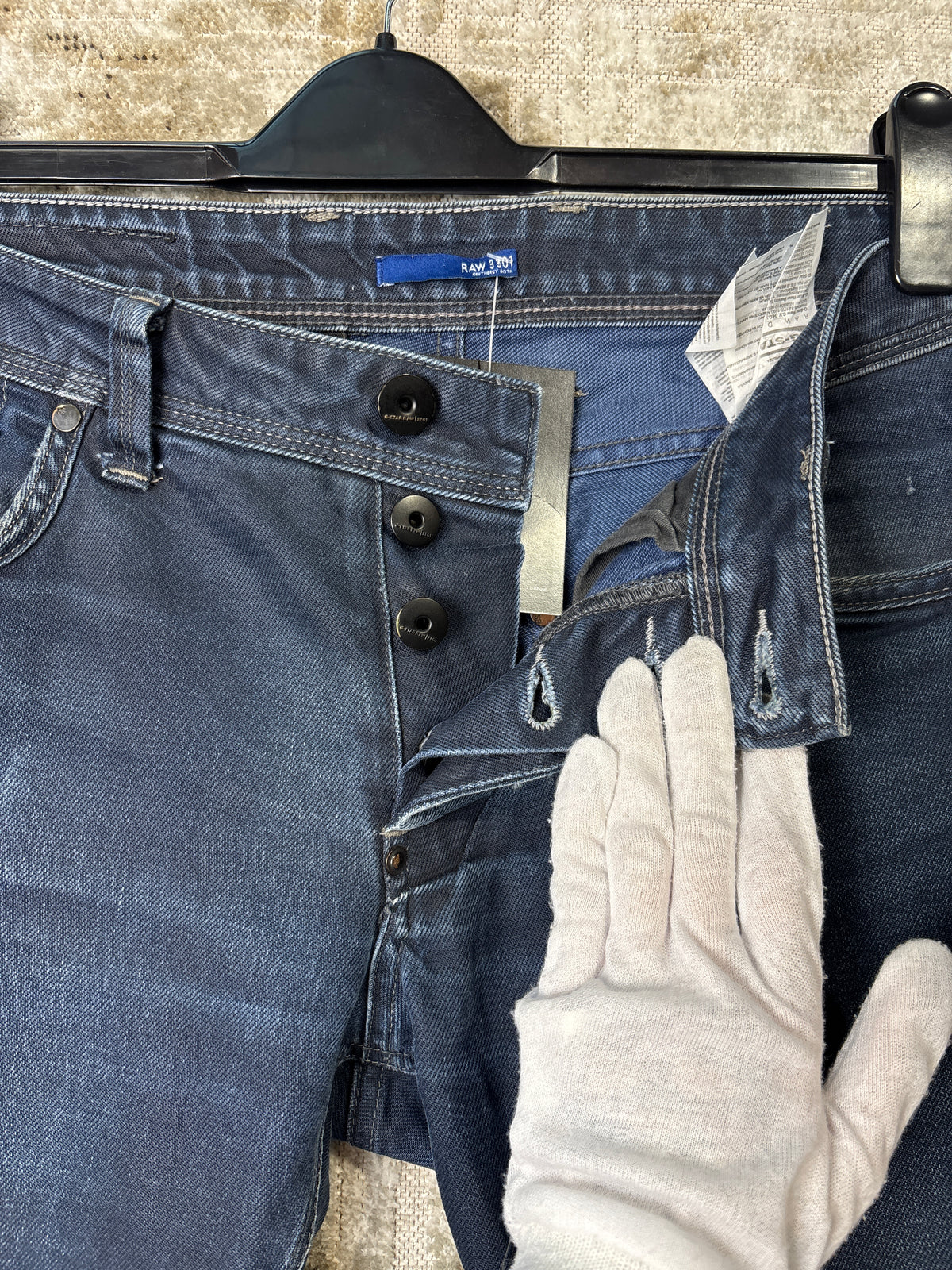 G-Star Raw 3301 Button-Fly Jeans