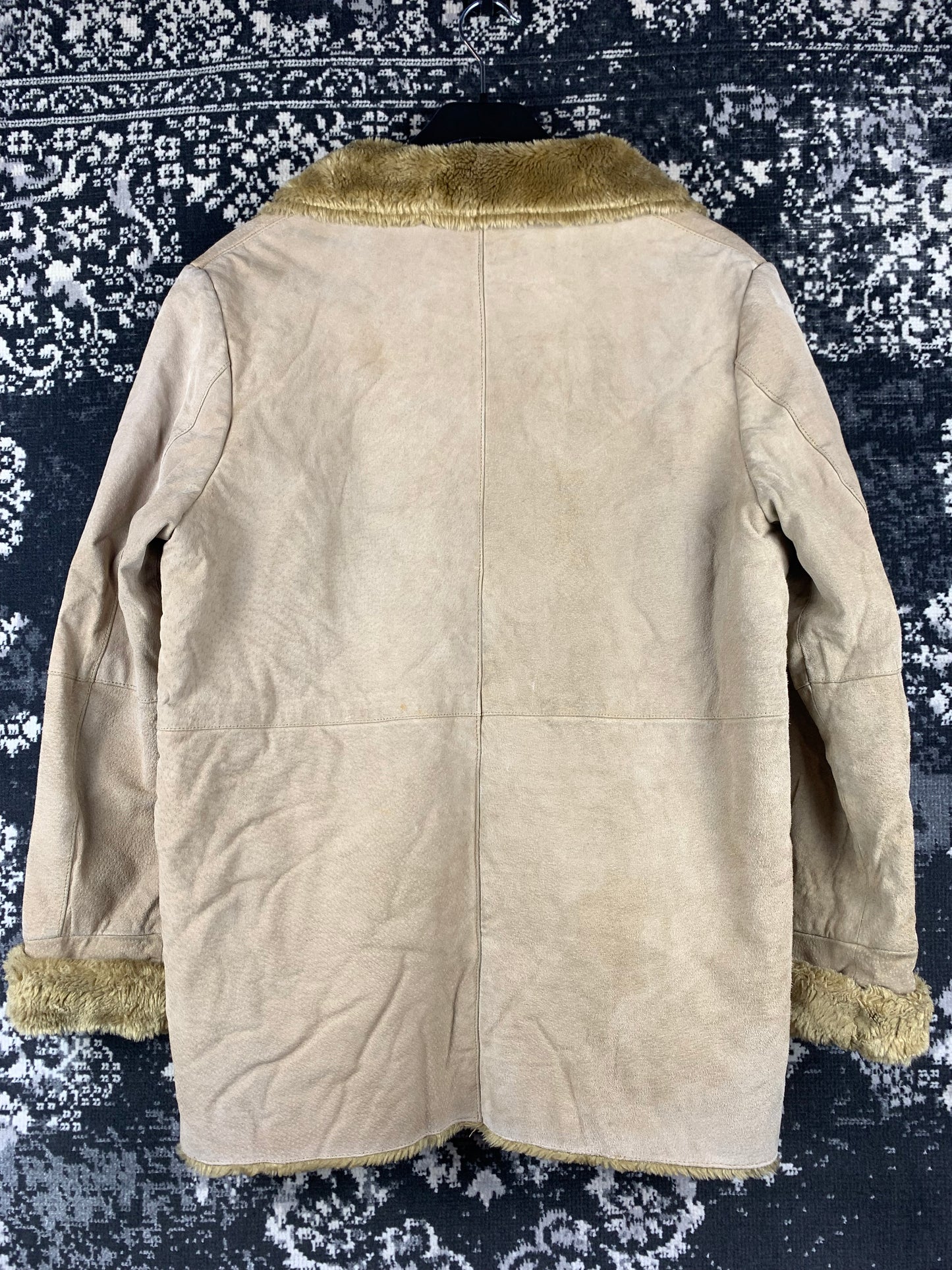 Women's Vintage Light Brown Faux Suede Coat