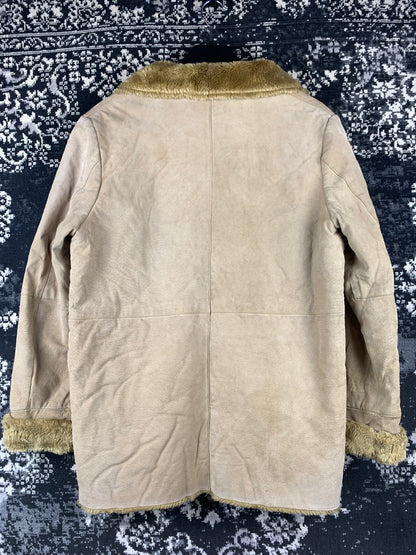 Women's Vintage Light Brown Faux Suede Coat