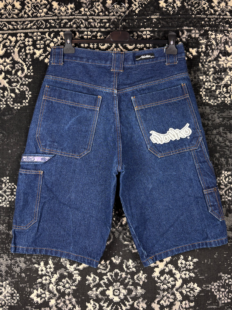 MicMac Vintage Blue Denim Carpenter Shorts