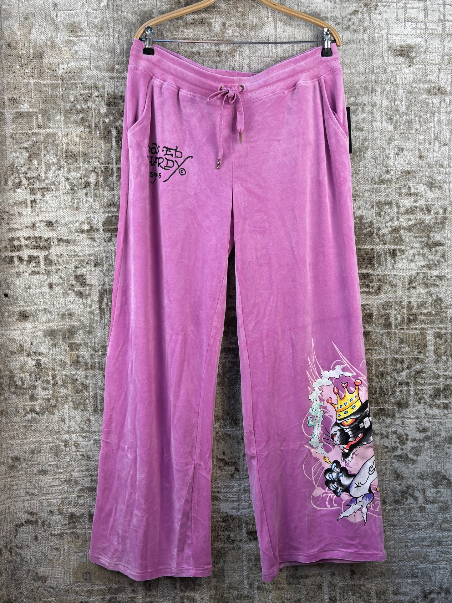 Women's Ed Hardy Orchid Color Tracksuit