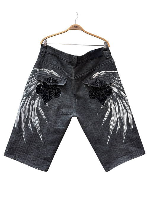 Men's Y2K RAWBLUE Grey Denim Shorts