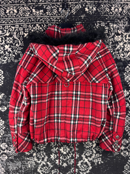 Women's Y2K Next Red Checkered Jacket