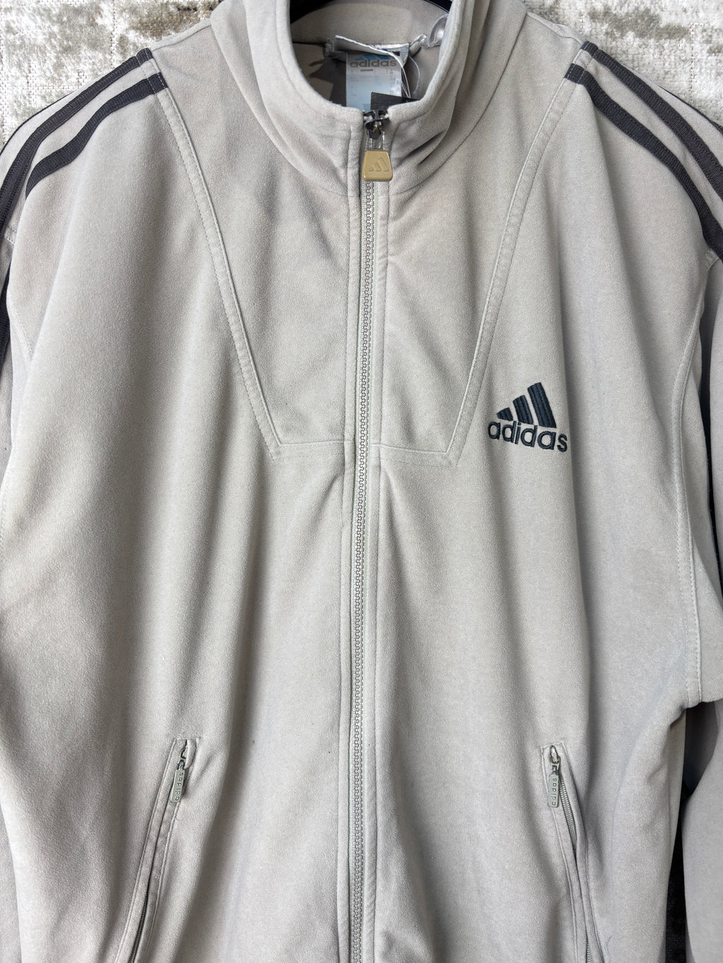 Vintage Adidas Suede-Feel Track Jacket