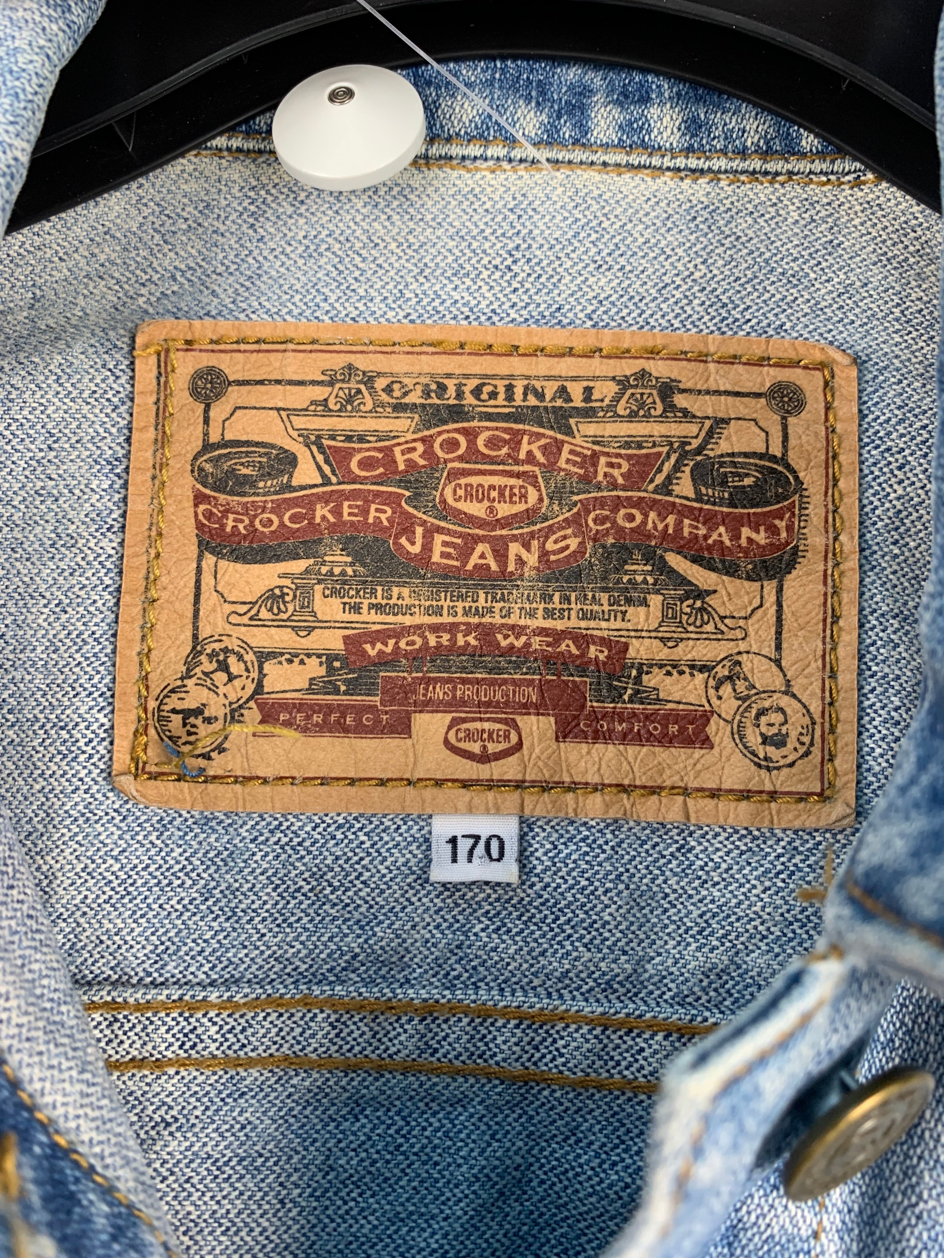 CROCKER Womens Light Washed Jean Jacket