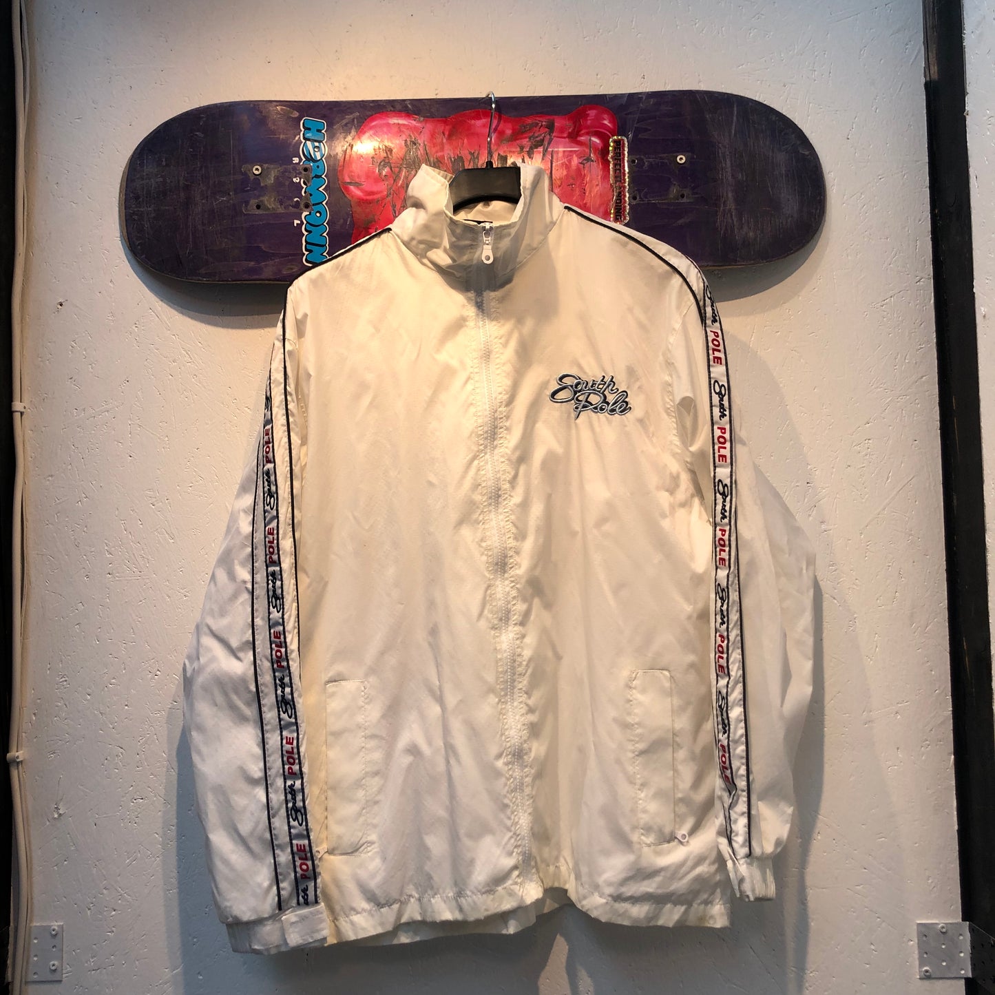 Vintage South Pole White Windbreaker Jacket