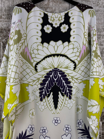 Valentino Garavani Tropical Word Arazzo Kaftan Dress